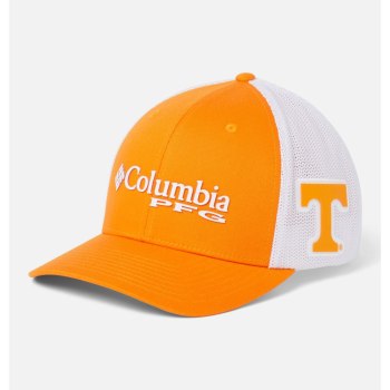 Dámské Kšiltovky Columbia PFG Mesh Ball - Tennessee Oranžové Bílé AIOMDQ426